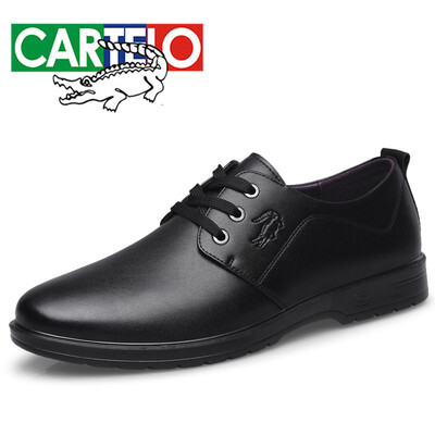 

Cartier crocodile CARTELO fashion trend wild tie low help wear comfortable leather business shoes men 6201 black 38