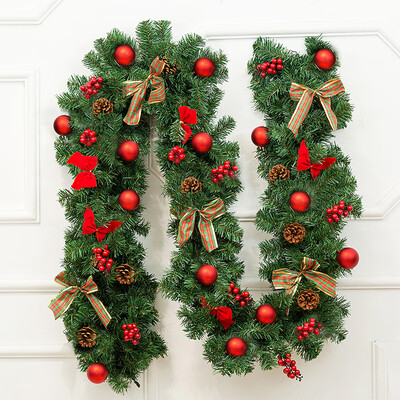 

More beautiful memories of Christmas rattan encryption branches Christmas decorations Christmas tree package shopping mall holiday scene layout Christmas scene layout lattice ball 27 meters