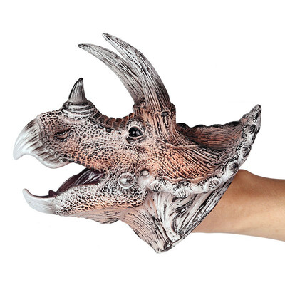 

Hand Puppets Role Play Toys for Kids Dinosaur Head Gloves Soft Dino Pretend Educational Toy for Toddler Boys Girls Kids