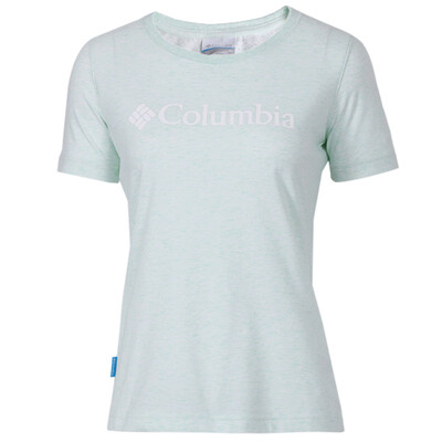

Columbia T-shirt ladies field exploration series classic Logo round neck short sleeve moisture comfort PL1994 750