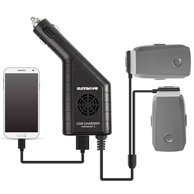 

Sunnylife Dual Battery Chargers with USB Car Charger for DJI MAVIC 2 PRO ZOOM DC268