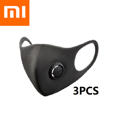 

Xiaomi Smartmi Filter Mask Black Size M 3PCS Pack for Children Block 97 PM 25 with Ventilating Valve Long-lasting TPU Material