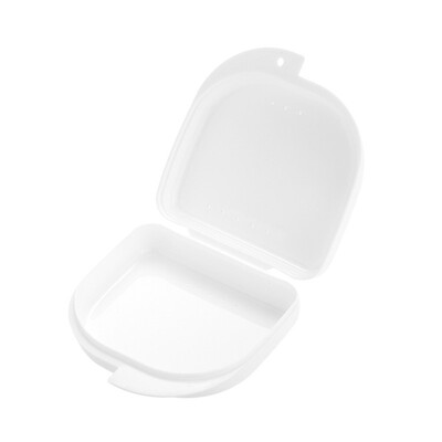 

Superior Portable White Convenient Medical Denture Brace Box Air Hole
