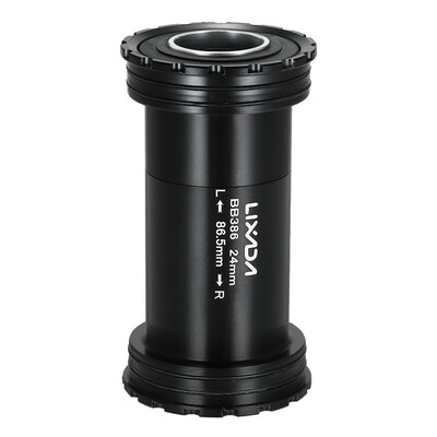 

Lixada BB386 EVO Bottom Bracket Road Bike Threaded Fit BB 24MM Adapter 865MM Interlocking Bottom Bracket Axis Parts