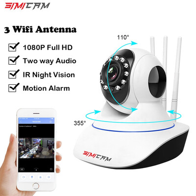 

CCTV Security Wireless Wifi IP Camera 2MP Full HD 1080p IR Night Vision Pan Tilt Tri-Antenna Yoosee P2P Remote Baby Camera