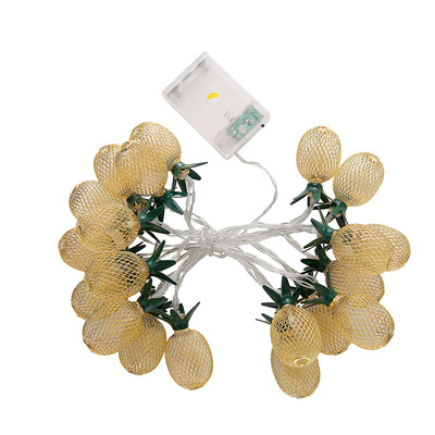 

UpperX 310cm Warm White 20 LED String Light Christmas Wedding Metal Pineapple Shaped Lanterns led Fairy String Lights Indoor Lamp