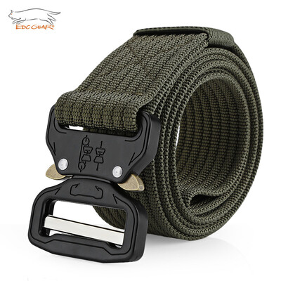 

EDCGEAR Tactical Belt Military Webbing Rigger Web Strap with Quick Release Buckle