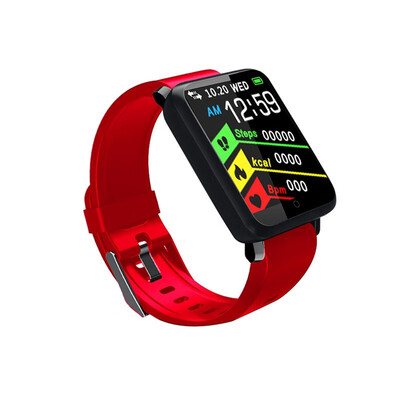

F1 Sport Smart Bracelet Big Screen Wristband Fitness Tracker Blood Pressure Test Heart Rate Monitor Smart watch for iOS Android