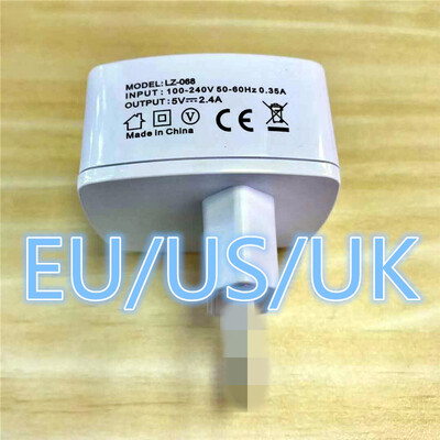 

Mzxtby Universal 2 Port USB UK EU US Plug 3 Pin Wall Charger Adapter 2 USB Ports Travel Charger fast Charging for iPhone for iPad