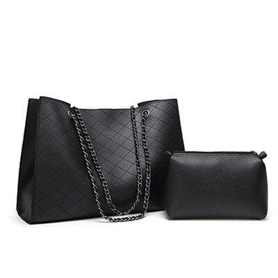 

2Pcs Sets Bag Women Leather Handbag Luxury Female Shoulder Bags Designer Big Crossbody Bags For Women 2019 Famous Brand Tote Sac