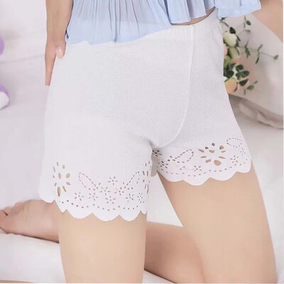 

Aa-shop Women Saftey Hollow Short Pants Lace style Leggings