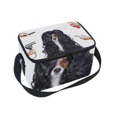

ALAZA Lunch Box Insulated Lunch Bag Large Cooler Grooming Dog At The Hairdressers Tote Bag