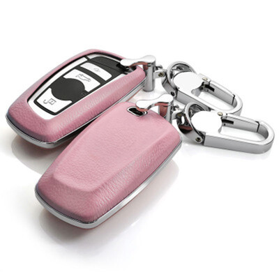 

Top Layer Leather Car Key Case For BMW New 5 Series 525li 3 Series 320li X4 Car Key Cover Shell Car Keychain Car Styling