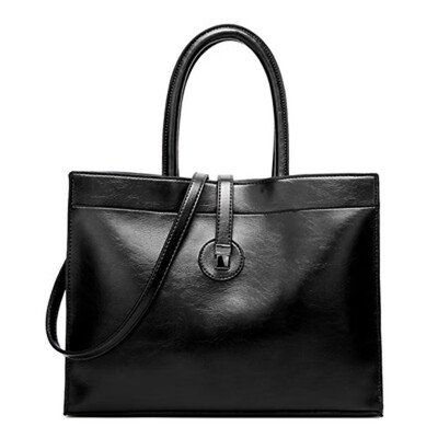 

Luxury Brands Bags Womens leather Handbags Large Capacity Retro Vintage Hand Top-Handle Bags Solid Tote Sac Shoulder