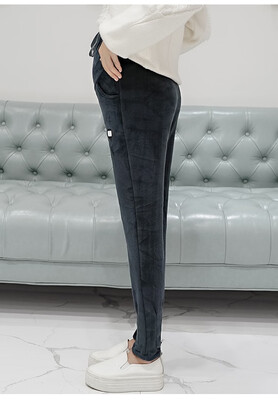 

New autumn winter Korean version of the casual harem pants&fleece thickened pregnant belly pants wear
