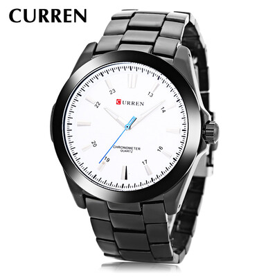 

CURREN 8109 Men Quartz Watch Luminous Pointer 30m Water Resistance Stainless Steel Band Wristwatch