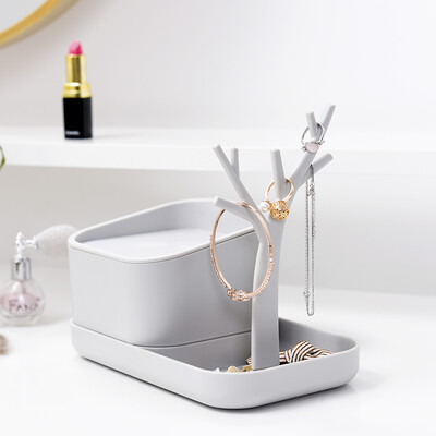 

Yun no bound creative multi-function desktop jewelry accessories storage box jewelry pendant plastic storage rack jewelry box