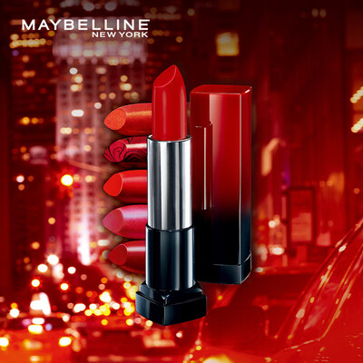 

Maybelline MAYBELLINE stunning long-lasting lipstick 05 red medium color 39g with box