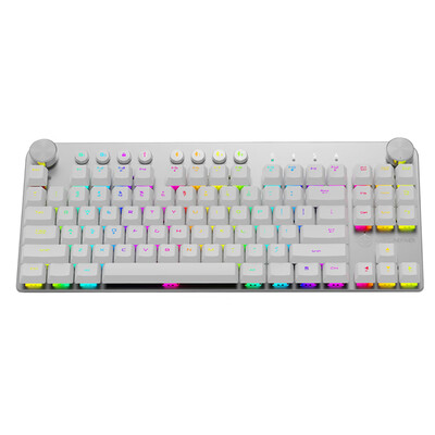 

MK11 Mechanical Gaming Keyboard Wired USB&Wireless BT 30 RGB Backlight Switchable 87 keys Gaming Keyboard for Computer Ga