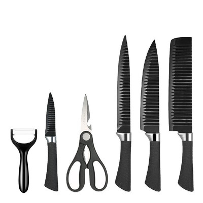 

EVERRICH 6pcsset Kitchen Knife Set Professional Chef Knives Sharp Knives Kitchen Knife Fruit Knife with Storage Case Chefs Knive