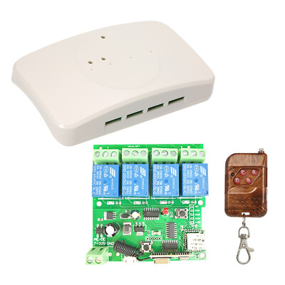 

Sonoff 433Mhz Smart Remote Control Wireless Switch Universal Module 4ch DC 5V 12V 32V Wifi Switch with Shell Timer Phone APP Remot