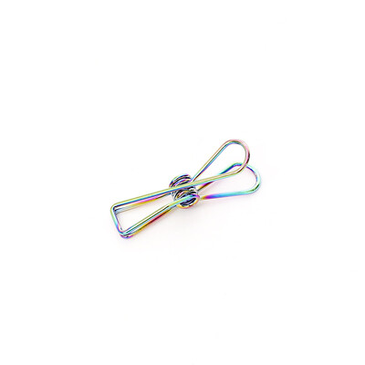

Rose Gold Craft Metal Photo Chanel Mini Book Paper Clips Binder Decorative Office Organizer Accessories Stationary