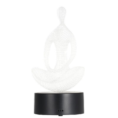 

3D Visual Illusion Lamp Transparent Acrylic Night Light 7 Color Changing LED Lamp 15