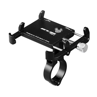 

GUB Anti-slip Bicycle Adjustable Phone Holder Mount Aluminum Bike Handlebar Mobile Phone Holder Handlebar Clip Stand for 35-62in