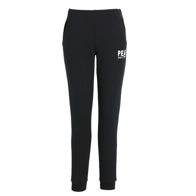 

PEAK womens trousers autumn&winter new knit plus velvet fashion feet pants sports training pants DF383072 black  code