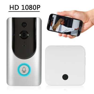 

HD 1080P WiFi Smart Wireless Security Doorbell Smart Visual Intercom Recording Video Door Phone Night Vision Mobile Cruise Remote