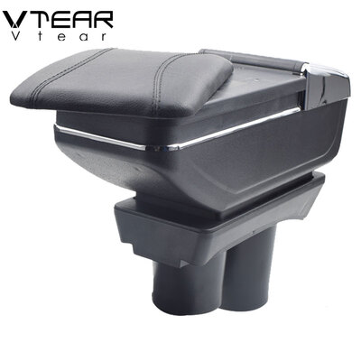 

Vtear For Citroen c-elysee Peugeot 301 2012-2016 armrest central Store content Storage box with cup holder ashtray accessories