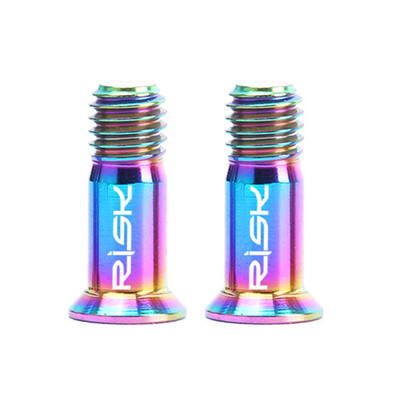 

RISK 2PCS Titanium Bicycle Rear Derailleur Jockey Wheel Bolt for MTB Road Bike M5×142mm Bike Guide Roller Bolt Screw