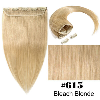 

100 Remy Double Weft Clip in Hair Extensions Human Hair 16-22 inch 34 Full Head 1 piece 5 clips Smooth Silky Straight for Women