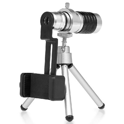 

Romacci 12x21 Mini Pocket Monocular Lightweight Aluminum Monocular Telescope Scope with Tripod And Smartphone Adapter Holder
