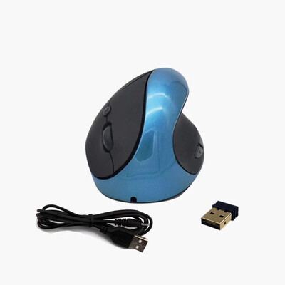 

Optical Vertical Mouse Ergonomic Wireless Mouse Rechargeable Mice Built-in Battery with DPI Switch for PC LaptopWhite