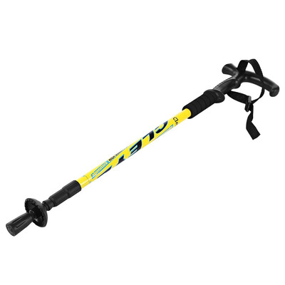 

65cm Walking Stick for elder T-handle Folding Telescopic Trekking Poles Carbon Tungsten Steel Outdoor Hiking Poles Walking Cane