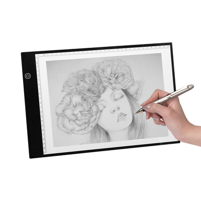 

A4 LED Light Box Tracer Ultra-thin USB Powered Tracing Light Pad Board 3 Level Adjustable Brightness for Artists Kids Drawing Sket