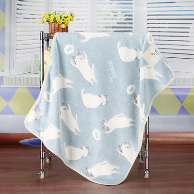 

Spring&Autumn Cartoon Children Blankets Infant Air-conditioned Flannel Nap Blanket