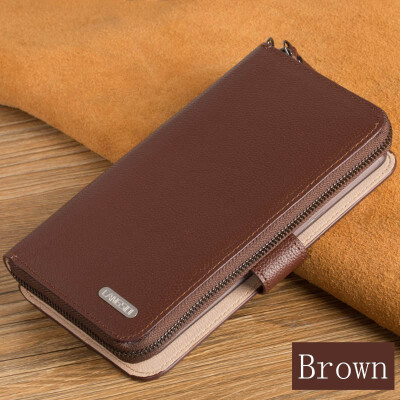 

Leather flip phone case for iphone 6 6s 7 8 Plus X Xs Max calf leather lychee texture protection clutch case for 6p 7p 8p Xr case