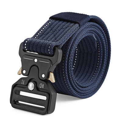 

Men Military Tactical Belt Webbing Waist Strap with Quick Release Buckle