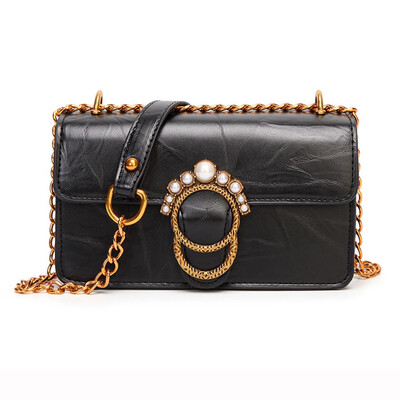 

Womens Leather Crossbody Bag Small Shoulder Bag Women Handbag Casual Package Leather Zipper Bag for Women Ladies Girl