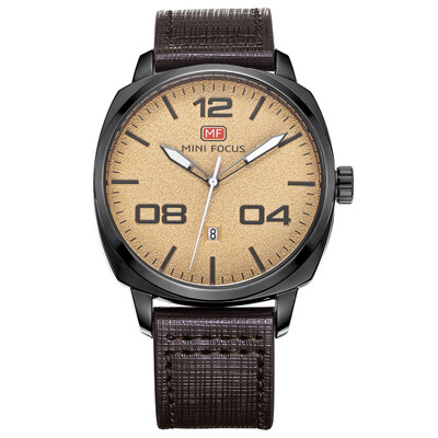 

BOFUTE Male Watches Business Watch Japanese Quartz Movement Calendar Waterproof Genuine Leather Strap 0013G