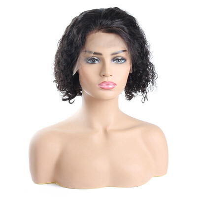 

Peruvian Short Bob Wigs Deep Curly Short Wig Human Hair Wigs Curly Human Hair Lace Front Wigs