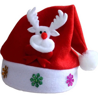 

Christmas Childrens Saint Applique Hat The Christmas Hat is Made of High Quality Flannelette Which is Soft&Comfortable