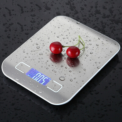 

10KG 1g Digital Kitchen Stainless Steel Scale Big Food Diet Kitchen Cooking 5000g x 1g Weight Balance Electronic Scales