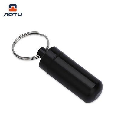 

Aotu AT7605 Outdoor Emergency Portable Aluminum Alloy Medicine Pot Bottle with Key Ring