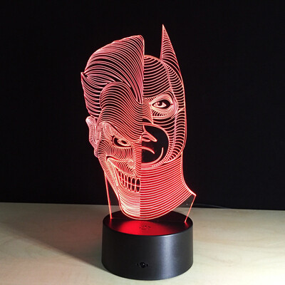 

Yeduo Led Night Lights 3D Two-Face Acrylic Discoloration Colorful Atmosphere Lamp Novelty Lighting Creative 3D Illusion Lamp