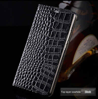 

Leather flip phone case for iphone 6 6s 7 8 Plus X Xs Max series luxury Crocodile plain cover flip for 6p 7p 8p Xr case