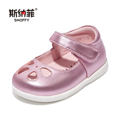 

Snaf childrens shoes 2019 spring new soft bottom hollow toddler shoes female baby shoes princess shoes 19646 pink 21