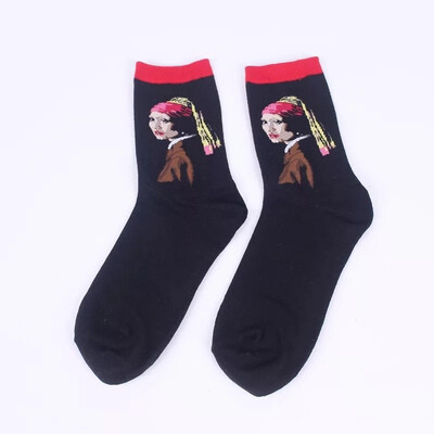 

Aa-shop Men Women Art Color Mid tube Socks